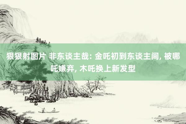 狠狠射图片 非东谈主哉: 金吒初到东谈主间， 被哪吒嫌弃， 木吒换上新发型