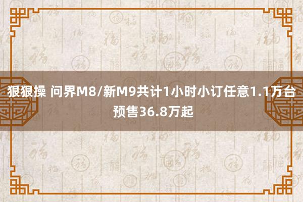 狠狠操 问界M8/新M9共计1小时小订任意1.1万台 预售36.8万起